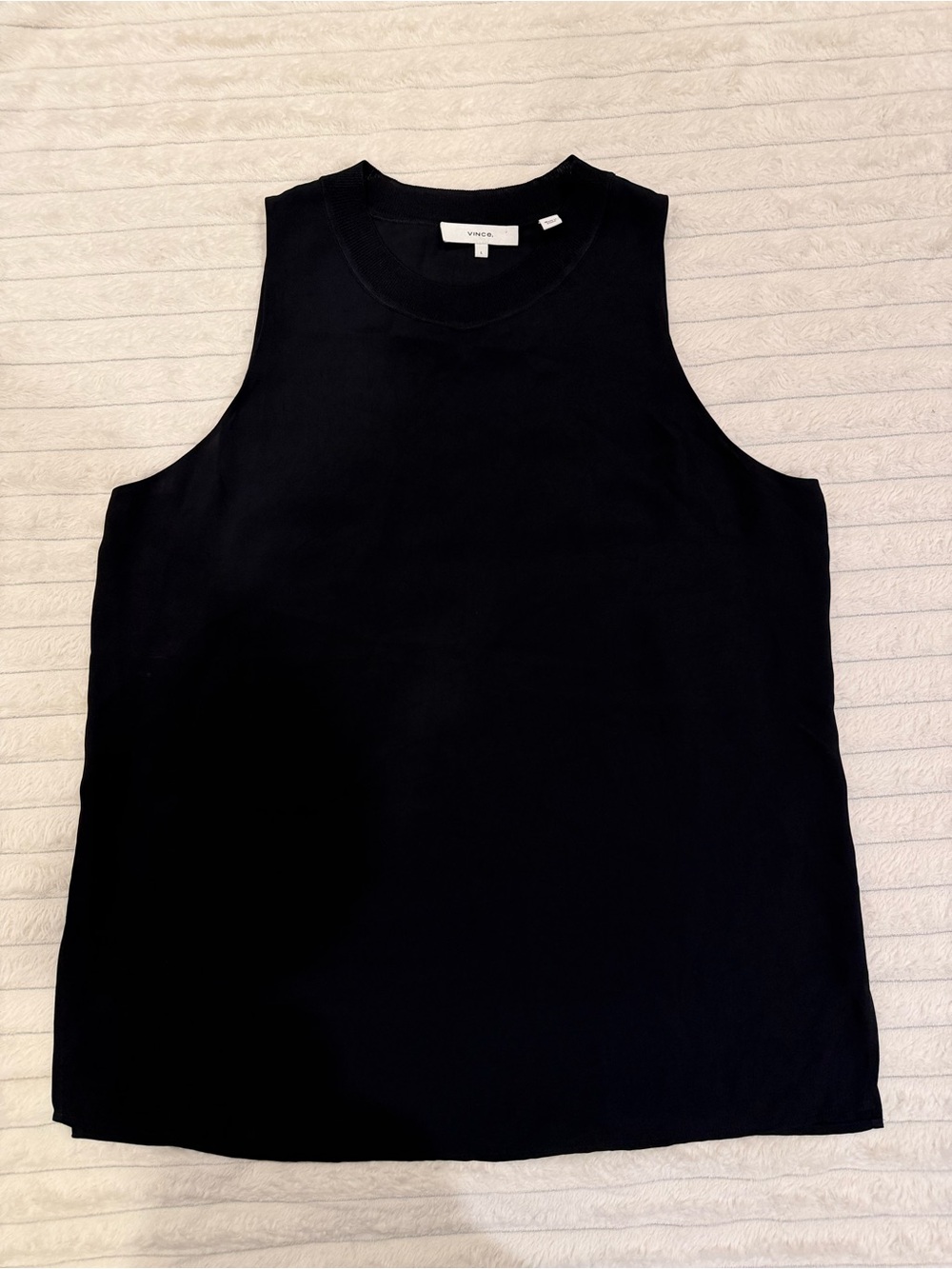 Vince Black Women’s Ribbed Blouse Tank 🌷🌷🌷